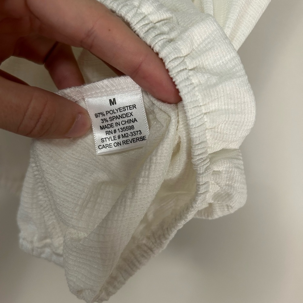 White Women's Cure Top, M - Picture 6 of 7